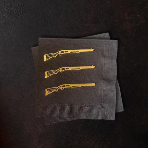 Hunting Hunter | Gold Foil Napkins