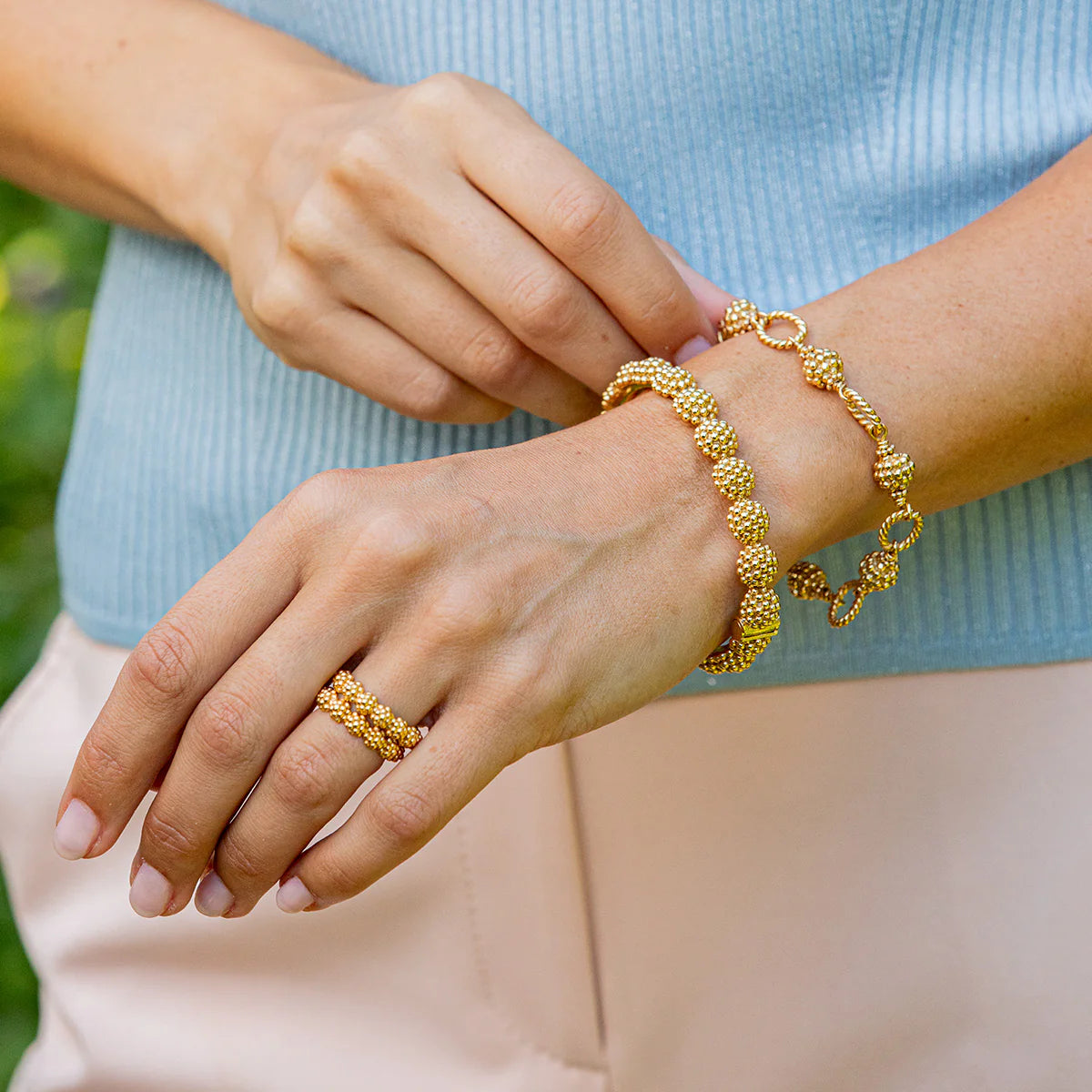 Gold Berry Icon Ring