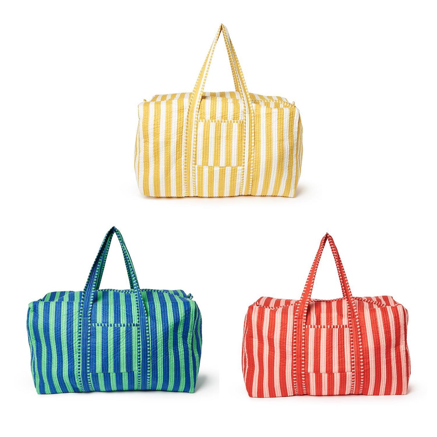Striped Weekender Bag