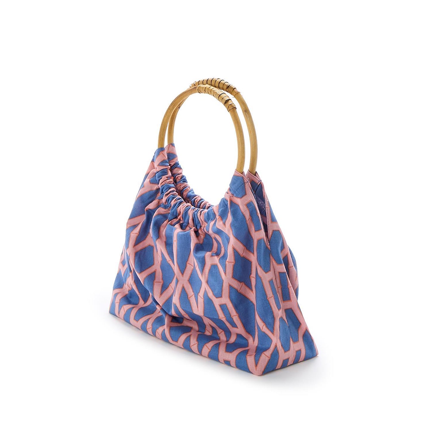 Preppy Bamboo Cotton Printed Handbag