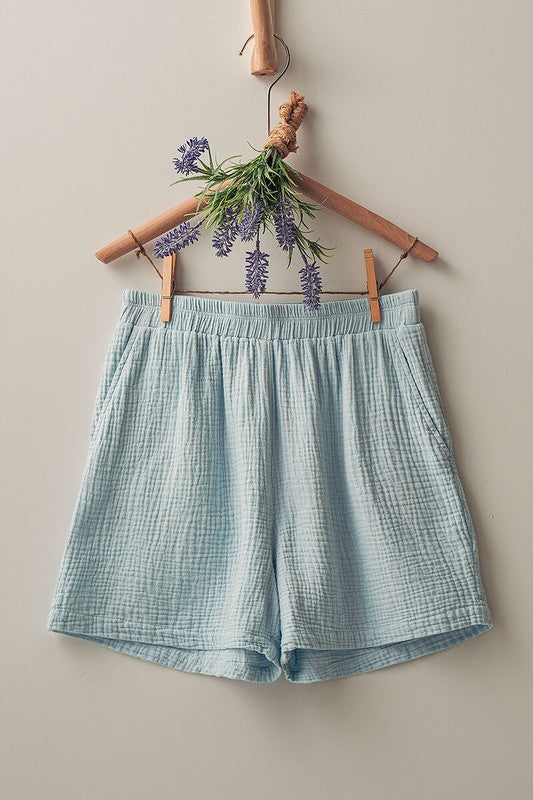 Breathless Lounge Shorts Blue Sage