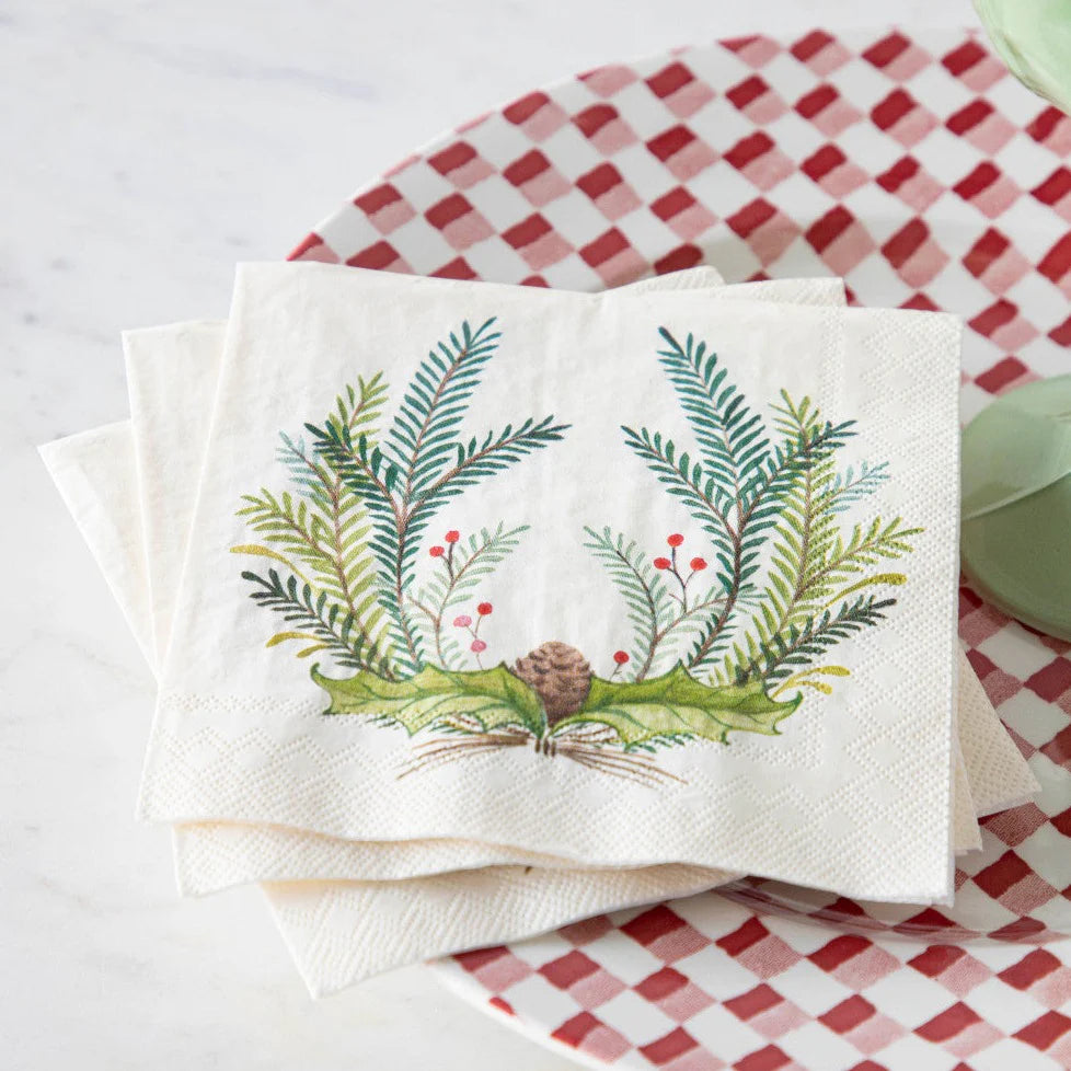 Christmas Sprigs Cocktail Napkins