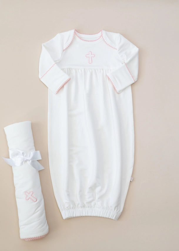 PIP Gown - Pink Cross
