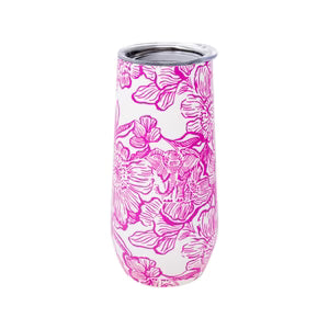 Stainless Steel Champagne Flute, Unforgettable Pink 10 oz