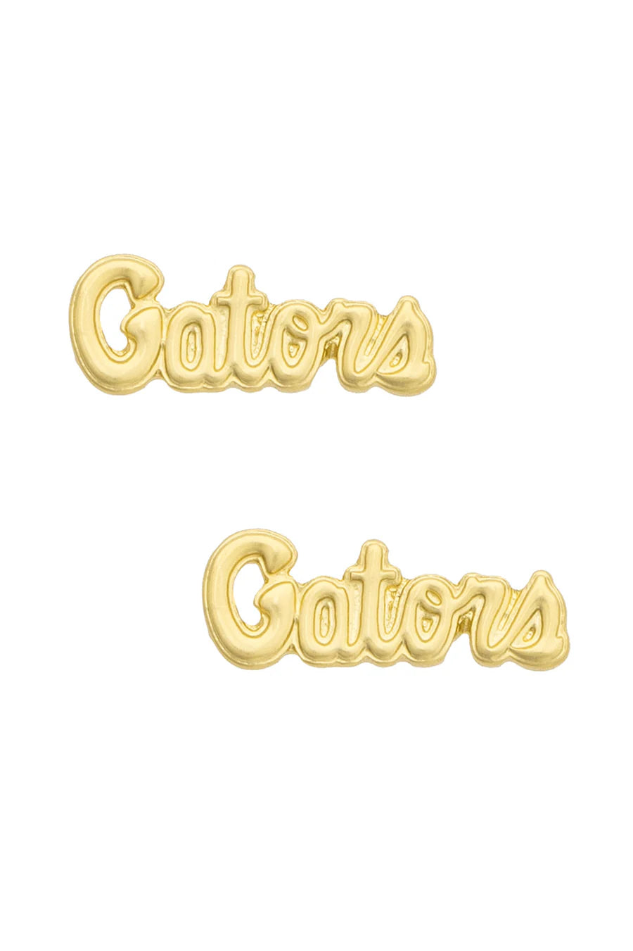Florida Gators 24K Stamped Logo Stud Earrings