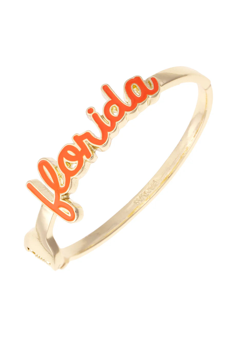 Florida Gators Cursive Enamel Hinge Bangle