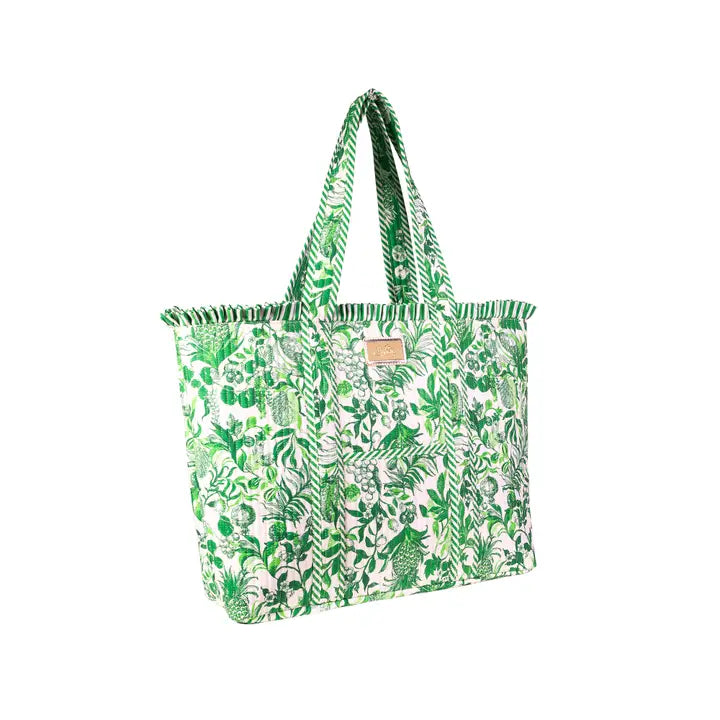 Quilted Ruffle Tote, Covent Garden