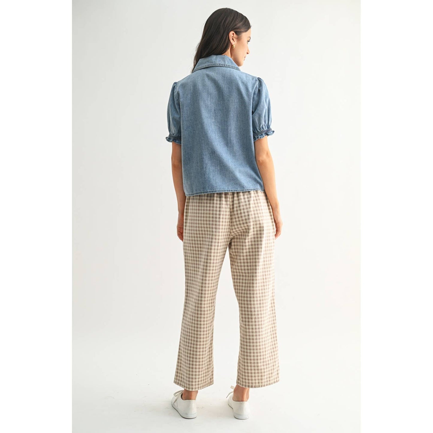 Denim Button Up Blouse