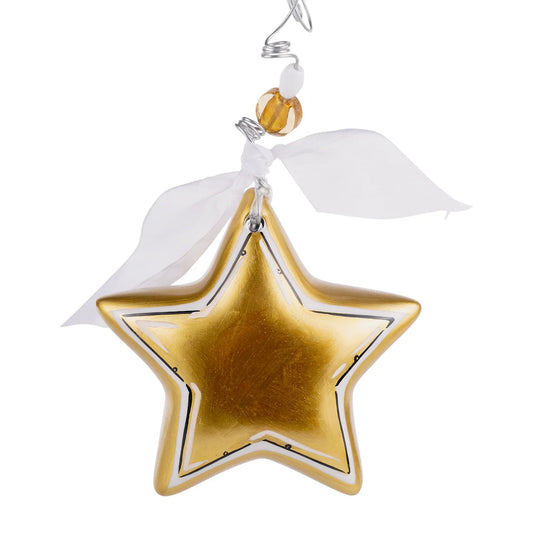 Gold Star Ornament
