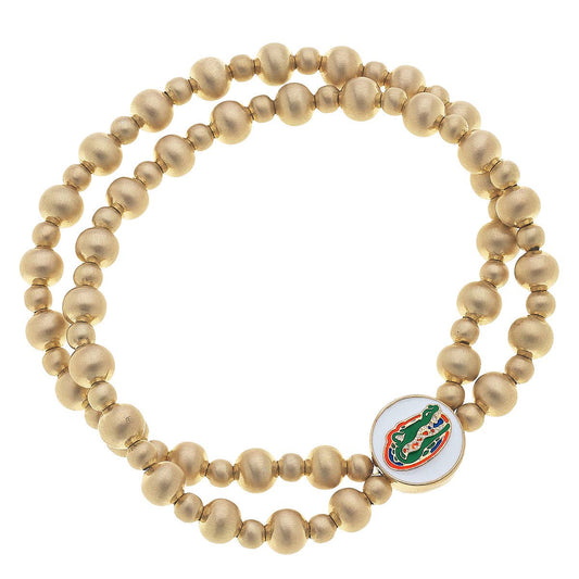 Florida Gators 2-Row Ball Bead Stretch Bracelet