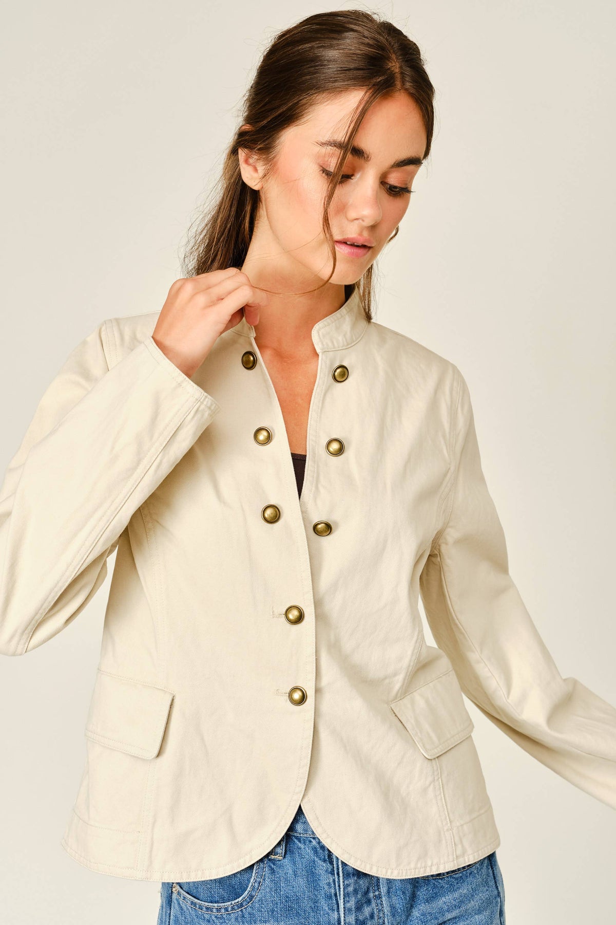 Fitted Button Up Jacket