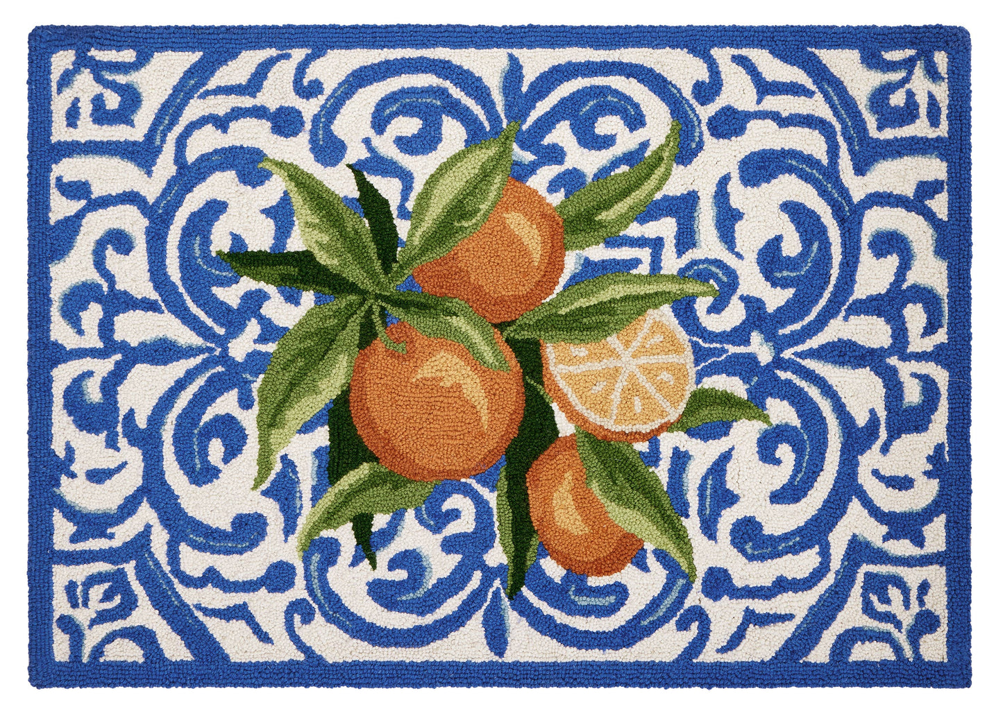 Mediterranean Oranges Hook Rug