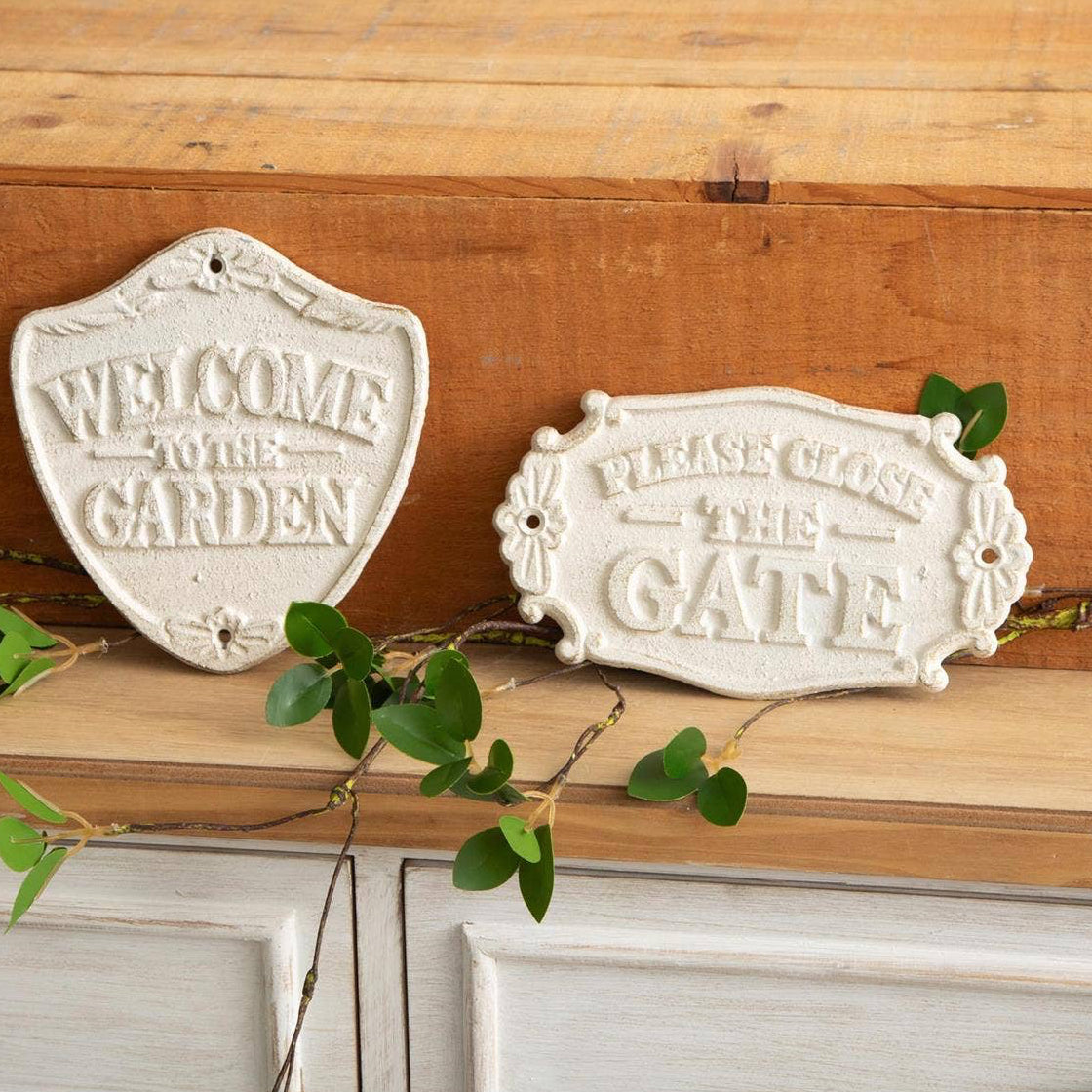 Welcome to Garden And Close Gate Sign