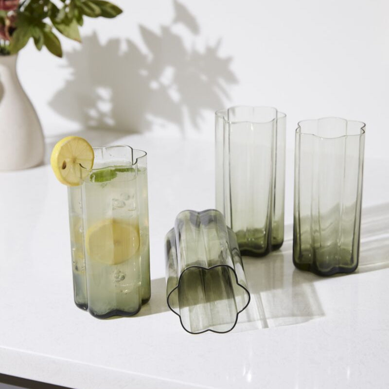 Floret Drinkware Water Glass