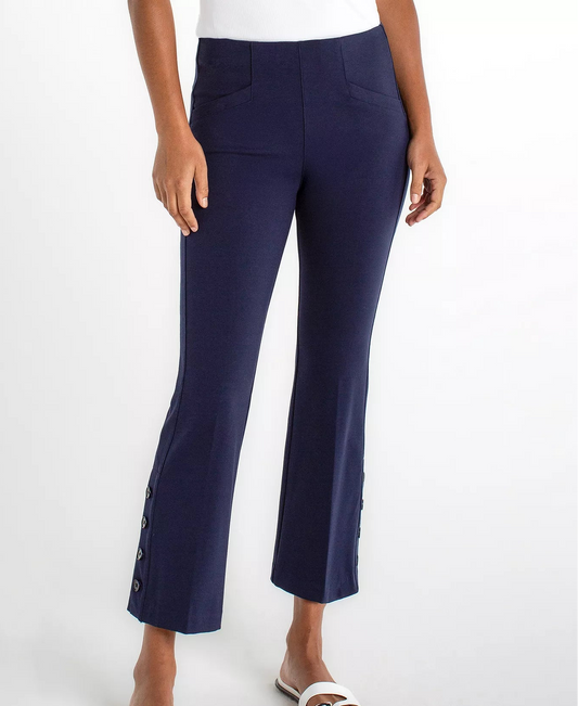 Stella Kick Flare With Welt Pockets Cadet Blue