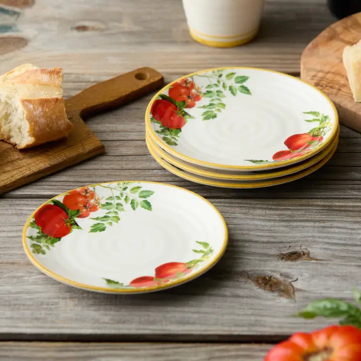 Pomodoro Canape Plates 6in