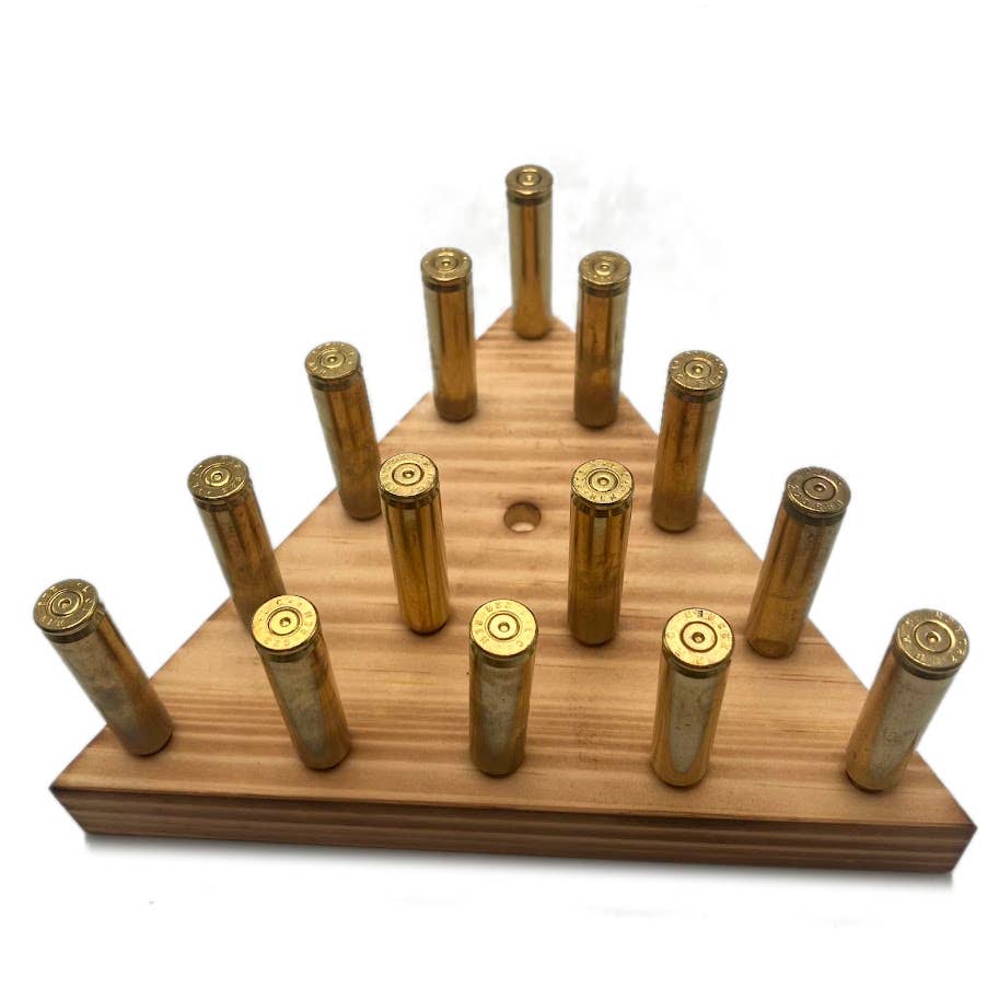 Triangle Peg Game 9mm Brass