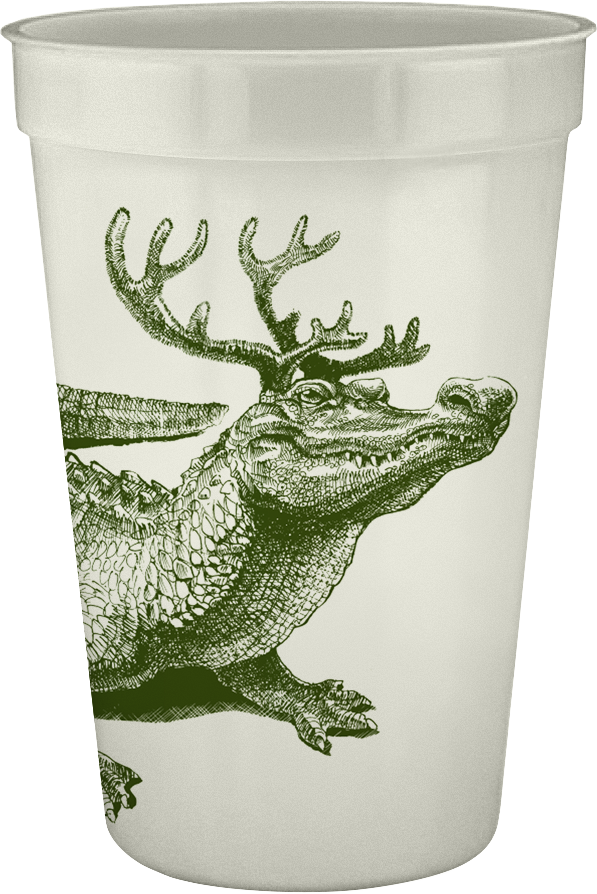 Christmas Gator 16oz Pearlized Cups Set