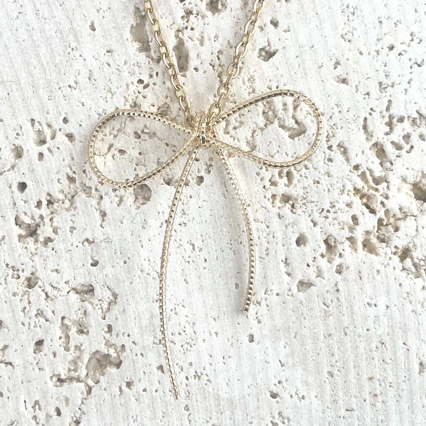 Handmade Bow Necklace