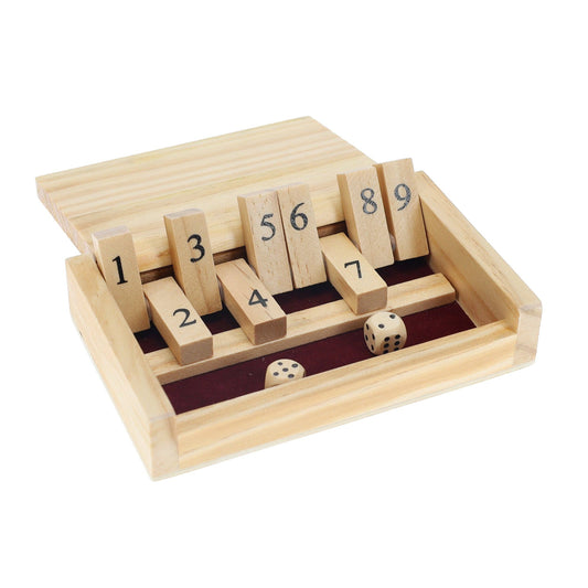 Mini 9 Number Shut The Box Game - 5.5 inches