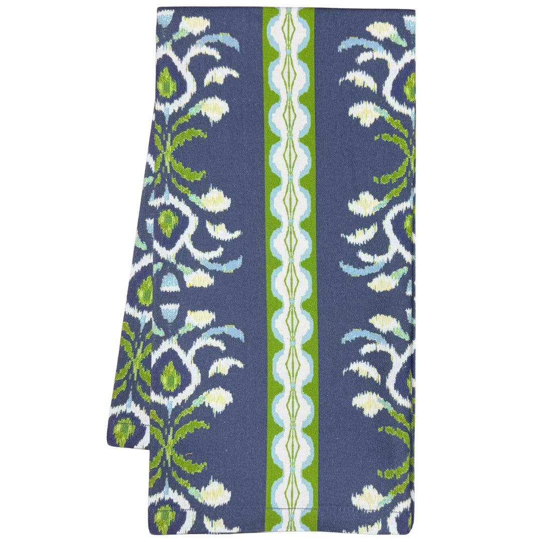 Rosemary Stripe Indigo Tea Towel