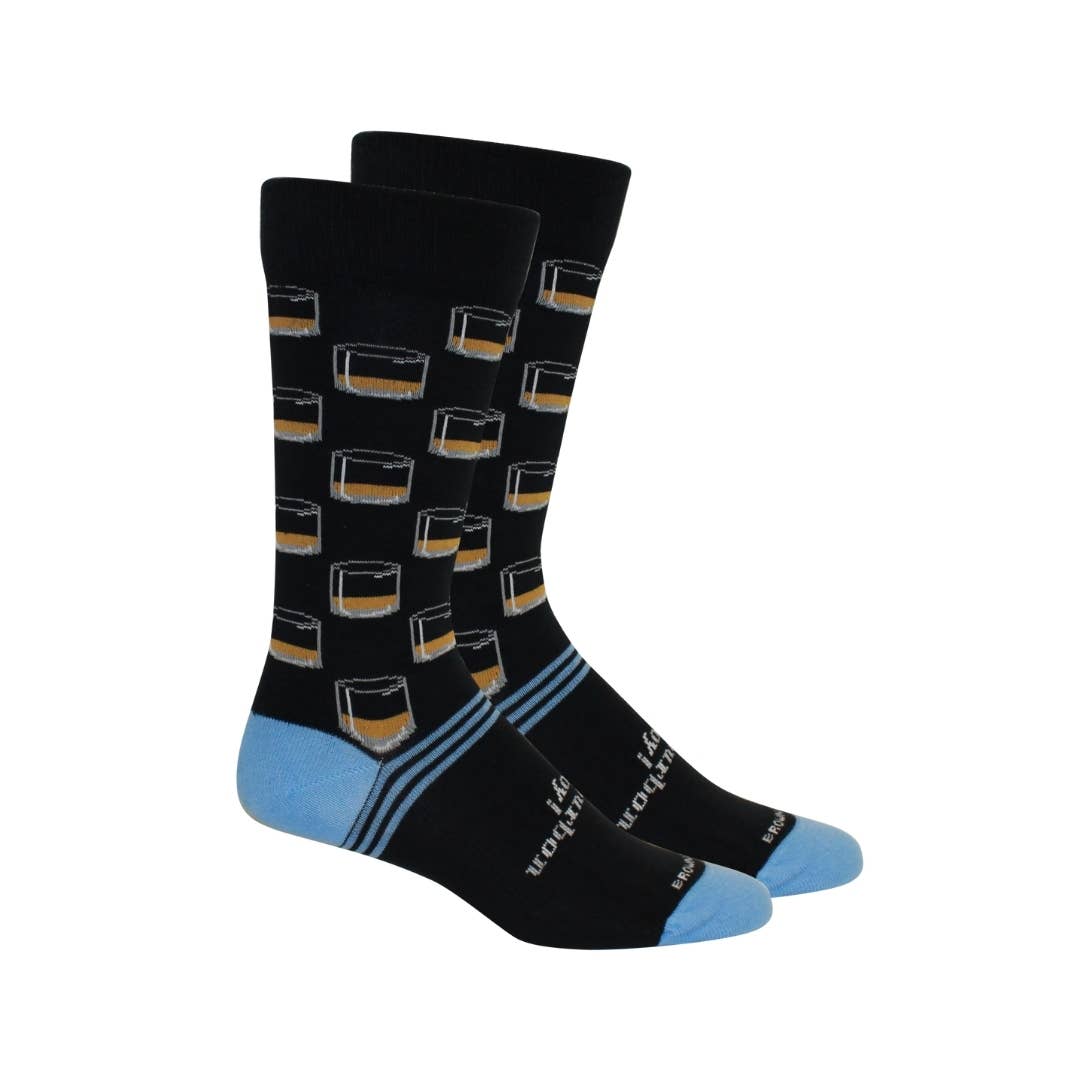 Neat (Bourbon) Socks: Navy