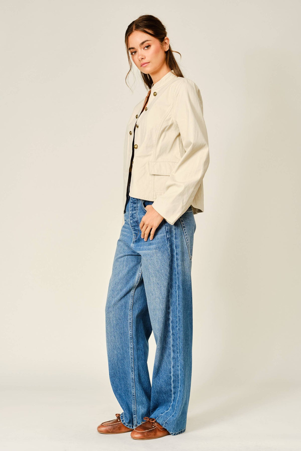 Fitted Button Up Jacket