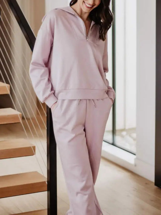 Lavender Scuba Pants Set