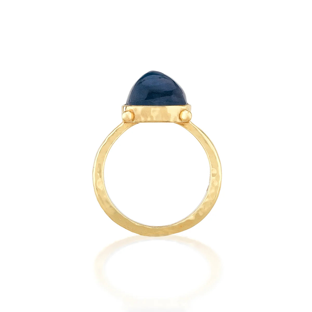 Mystic Eye  Gem Ring- Blue Labradorite