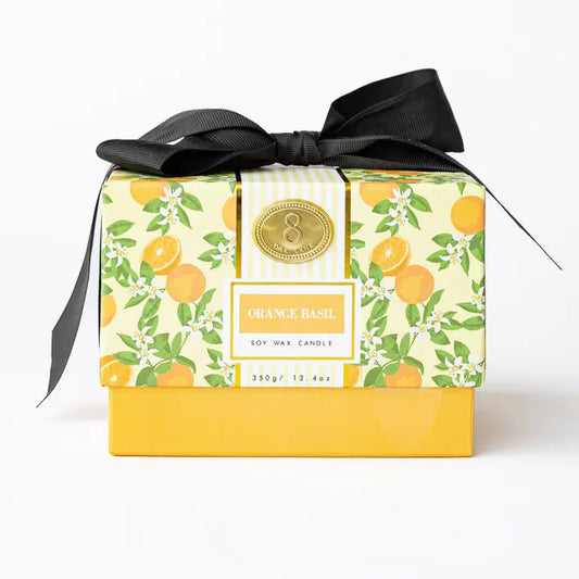 Orange Basil 3-Wick Boxed Soy Wax Candle