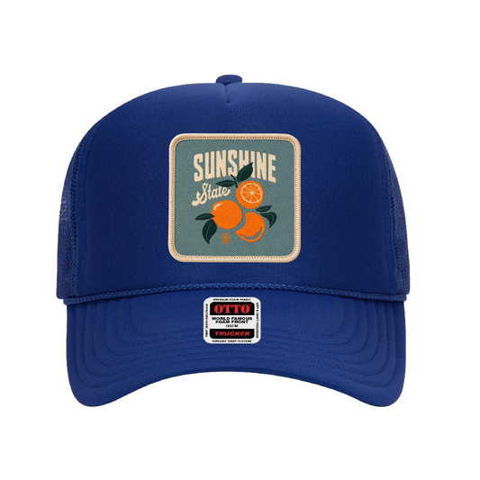 Citrus Coast Hat: Foam Trucker: Royal