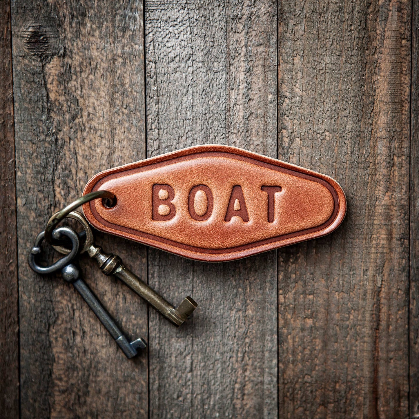 Boat Leather Keychain Motel Style