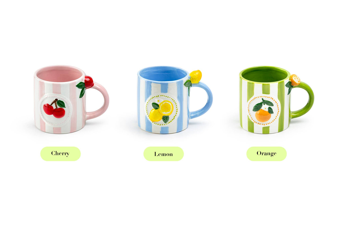 Lemon Blue 14oz Stripe Mug