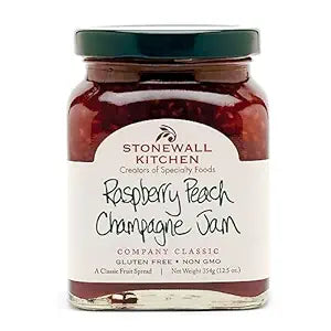Raspberry Peach Champagne Jam, 12.5 Ounces
