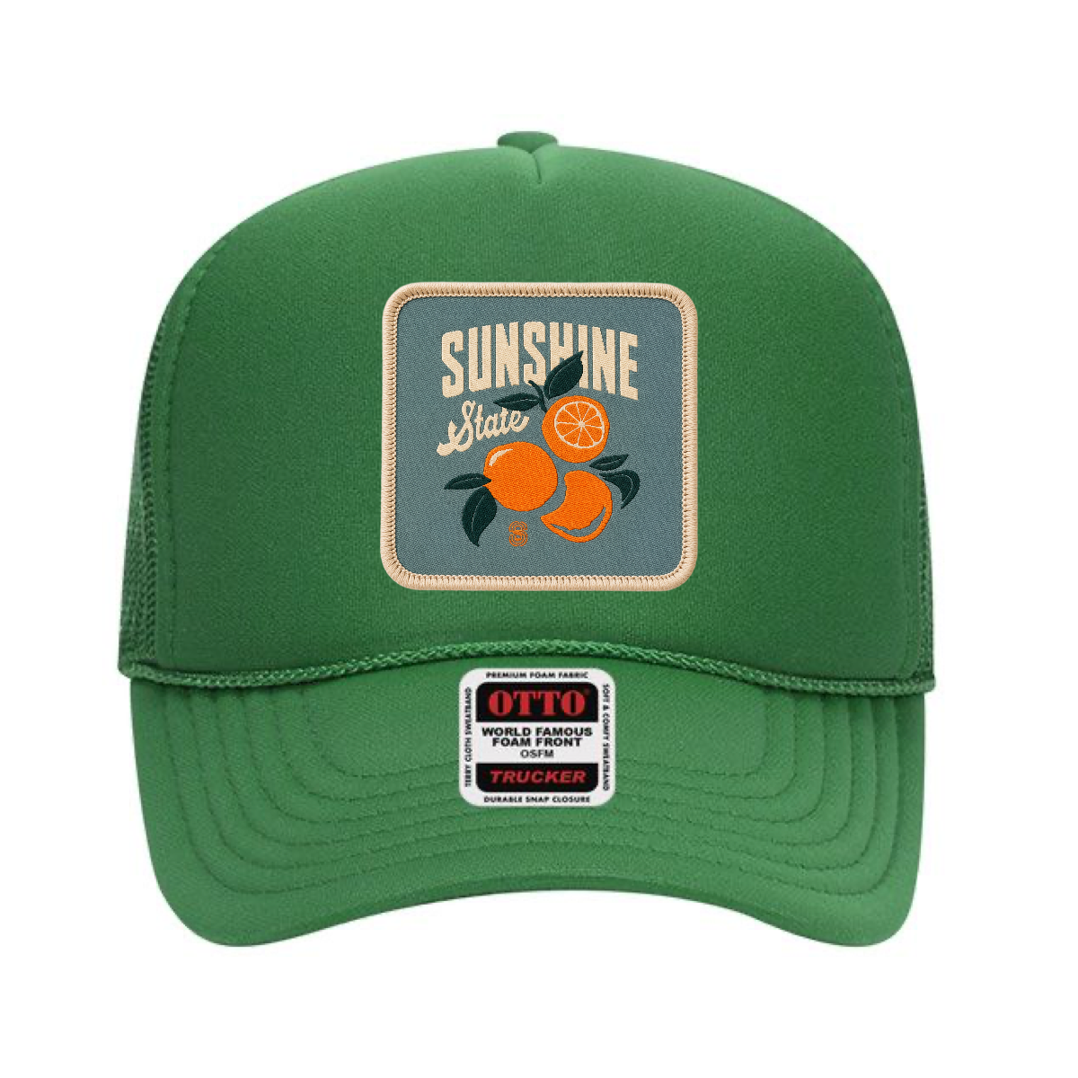 Citrus Coast Hat: Foam Trucker: Kelly