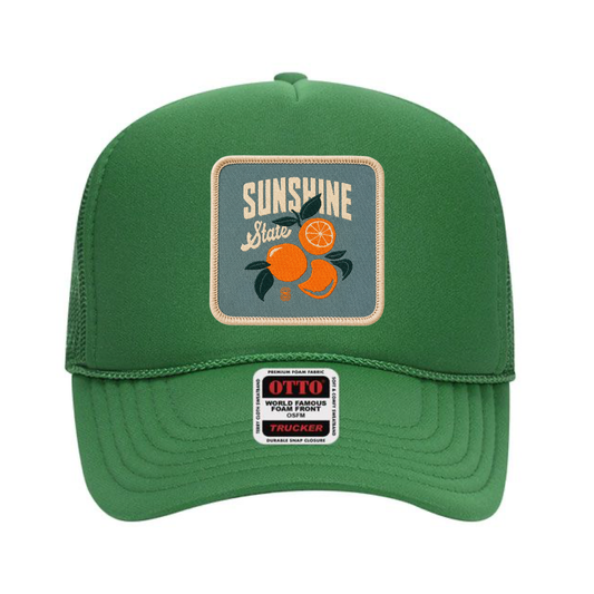Citrus Coast Hat: Foam Trucker: Kelly