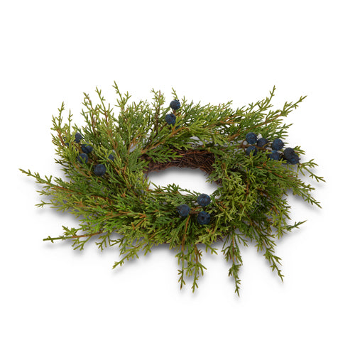 Juniper with Berries Mini Candle Ring