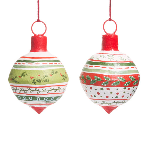 Christmas Paper Round Pattern Ornament