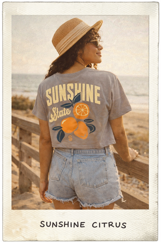 Citrus Coast Crop T-Shirt | Florida Graphic Tee
