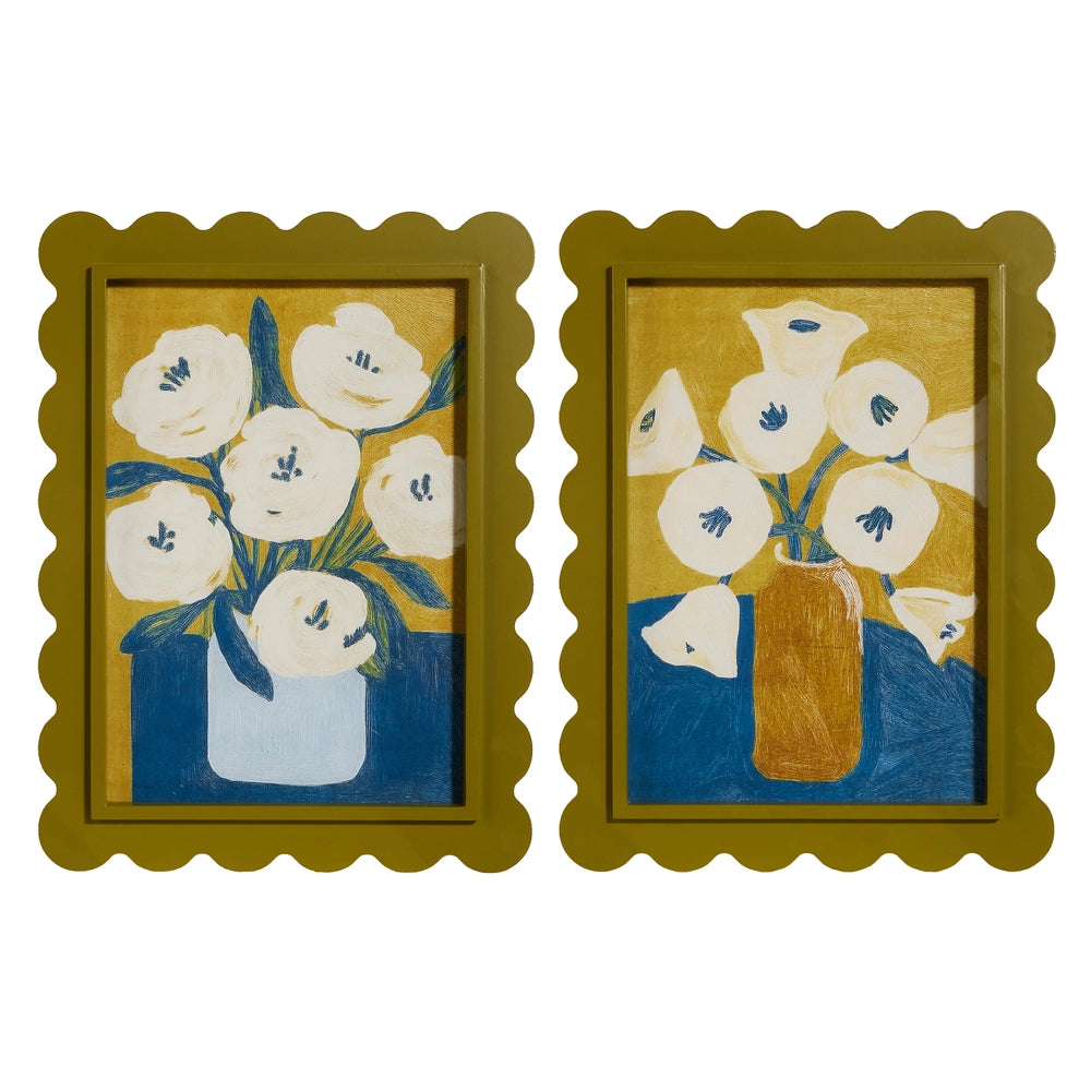 Charming Floral Framed Wall Art
