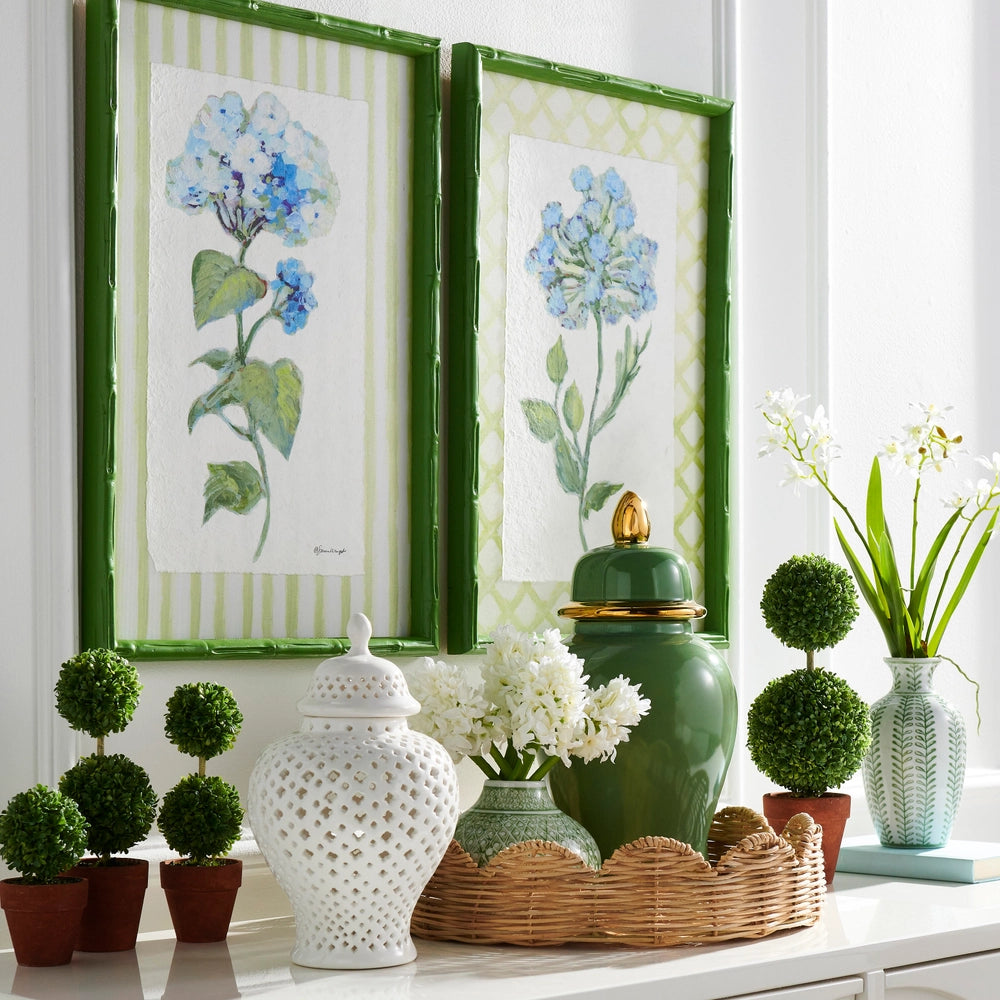 Green Bud Vases