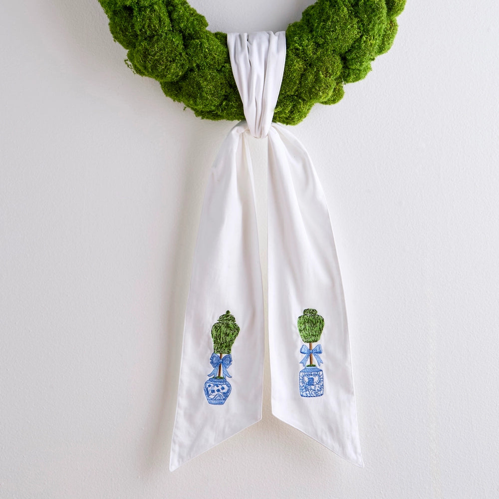 Topiaries Wreath Sash