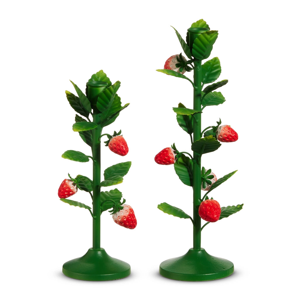 Strawberry Vine Candlesticks