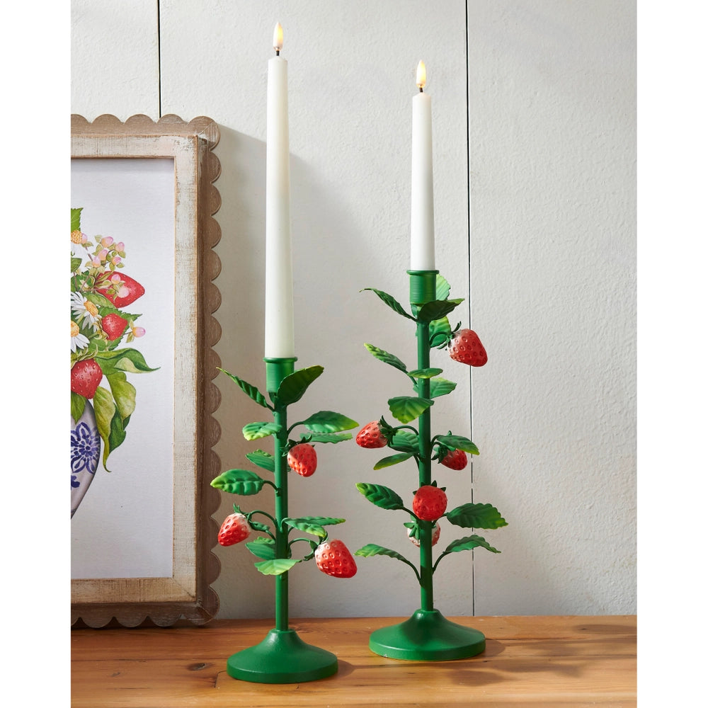 Strawberry Vine Candlesticks