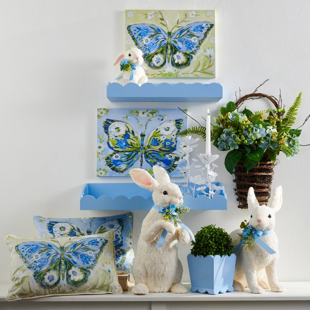 Blue Scalloped Shelves