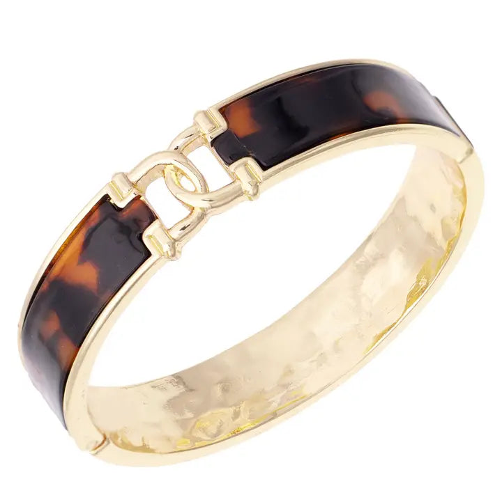 Phillipe Equestrian Link Bangle in Tortoise