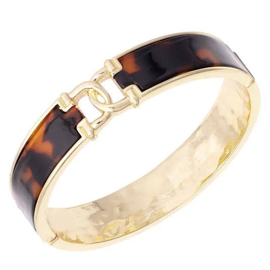 Phillipe Equestrian Link Bangle in Tortoise