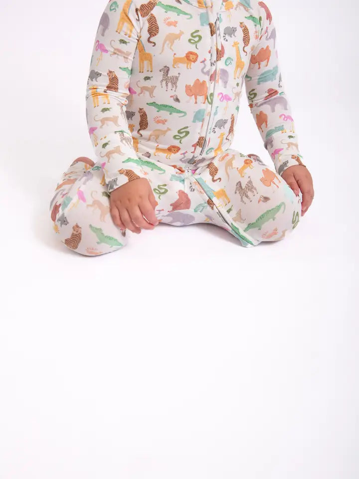 Zoo Crew Convertible Zip Pjs
