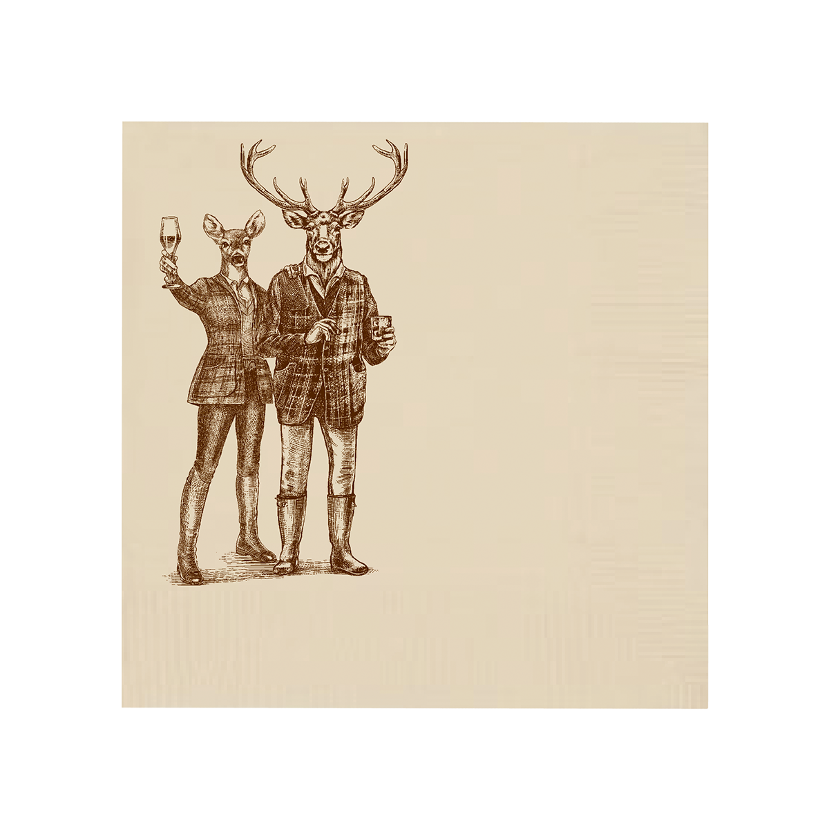 Reindeer Romp Cocktail Napkins