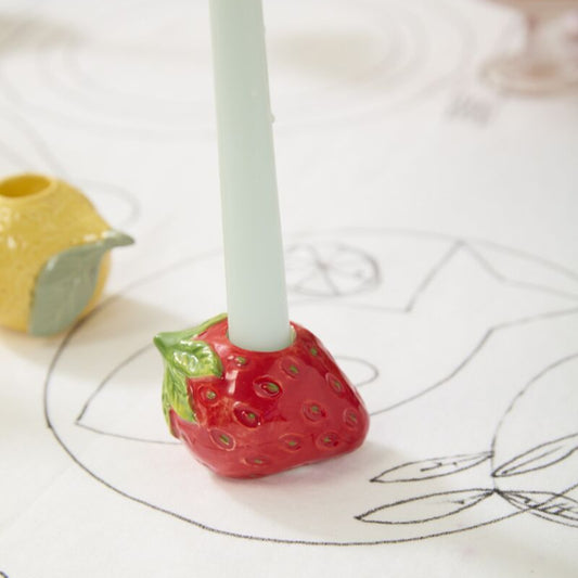 Fresh Fruit Candle Holder Strawberry